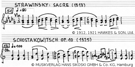 Igor Strawinsky, Le Sacre du Printemps, Ausschnitt - Ms. Jan Reichow
